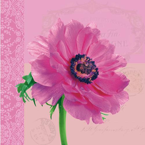 Салфетки NOUVEAU 33 см х 33 см - Anemone pink