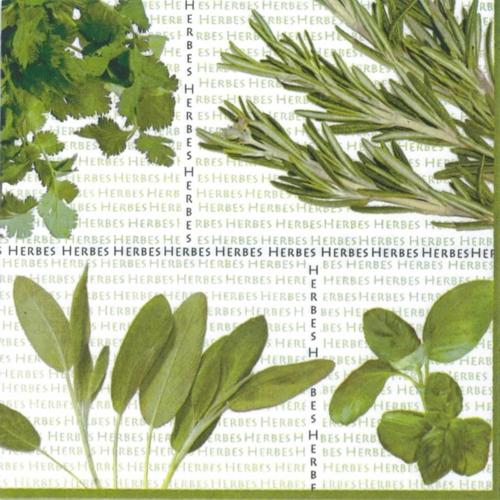 Салфетки NOUVEAU 33 см х 33 см - Mixed Herbs