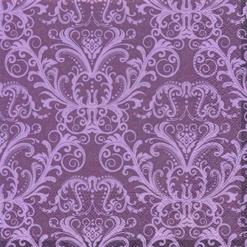 Салфетки NOUVEAU 33 см х 33 см - Ornament purple