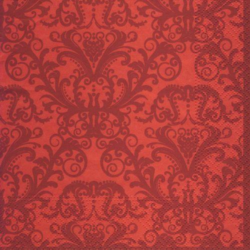 Салфетки NOUVEAU 33 см х 33 см - Ornament red 