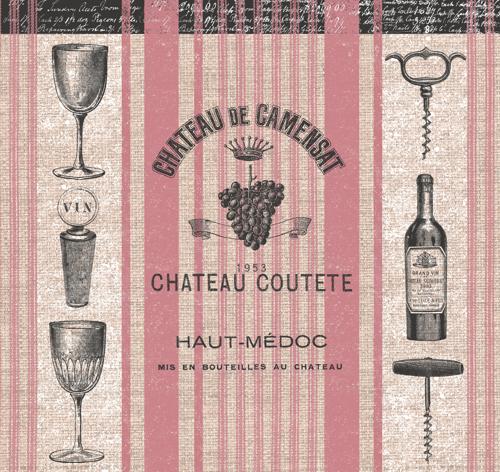 Салфетки NOUVEAU 33 см х 33 см - Vin Rouge