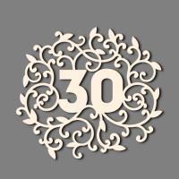 Сет от бирен картон 7х10см - 30 годишнина