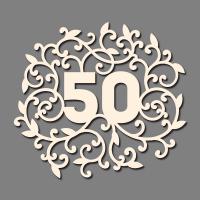 Сет от бирен картон 7х10см - 50 годишнина