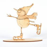 3D Снежен човек с кънки