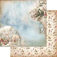 Двустранна дизайнерска хартия 190гр-The world of fairies