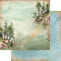 Двустранна дизайнерска хартия 190гр-The world of fairies