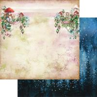 Двустранна дизайнерска хартия 190гр-The world of fairies