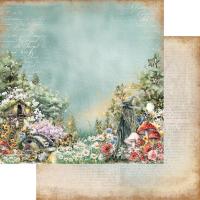 Двустранна дизайнерска хартия 190гр-The world of fairies
