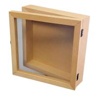 3D рамка от МДФ с прозорец от стъкло - 30х30х7 см