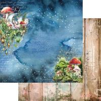 Двустранна дизайнерска хартия 190гр-The world of fairies
