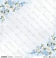 Двустранна дизайнерска хартия 250гр-Lovely day in blue 03