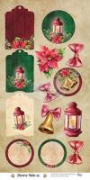 Двустранна дизайнерска хартия 30х15 см, 190 гр - Festive Bells