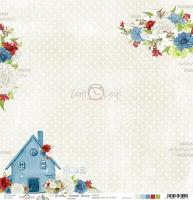 Двустранна дизайнерска хартия 190гр -  Home Sweet Home 04